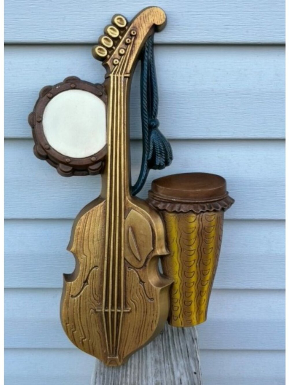 1970 Sexton Metal Wall Hanger Art Decor Musical Instruments